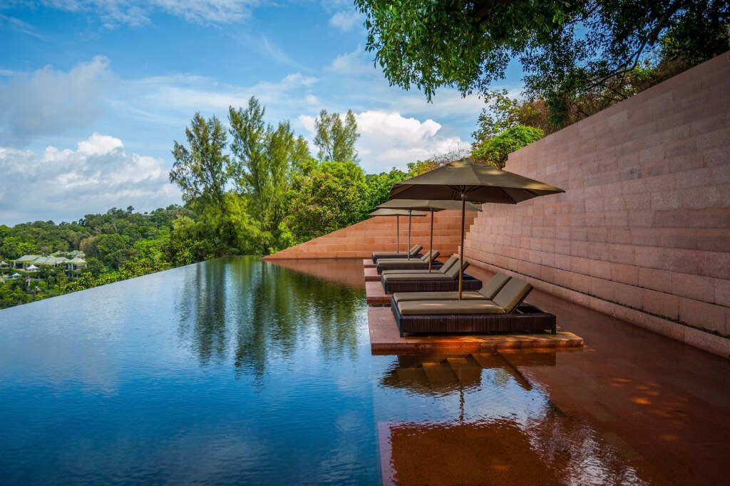 Sunbeds,In,The,Water.Exotic.Lush.Vegetation